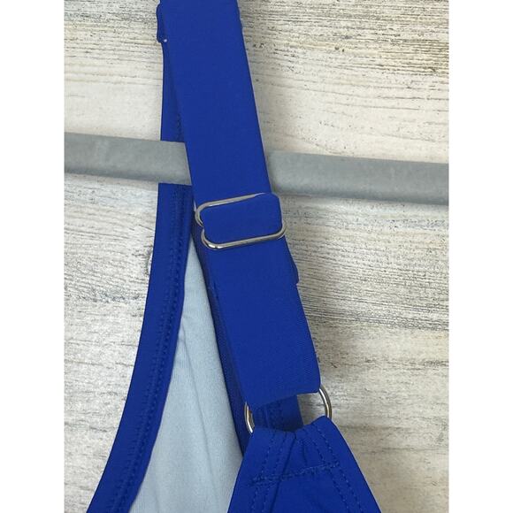 Cupshe Women’s Plus 1X Blue Cheeky One Piece Swimsuit NEW - Picture 6 of 6